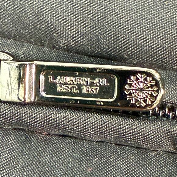 Lauren Ralph Lauren Black Quilted Puffer Vest Faux Fur Collar Women’s M - Picture 7 of 7